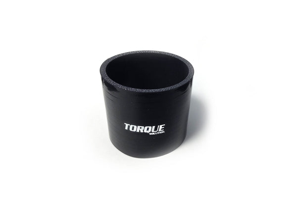 Torque Solution Straight Silicone Coupler: 2.5in Black Universal - TS-CPLR-S25BK by Torque Solution