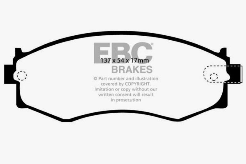 EBC 91-97 Infiniti G20 2.0 Greenstuff Front Brake Pads - DP2792