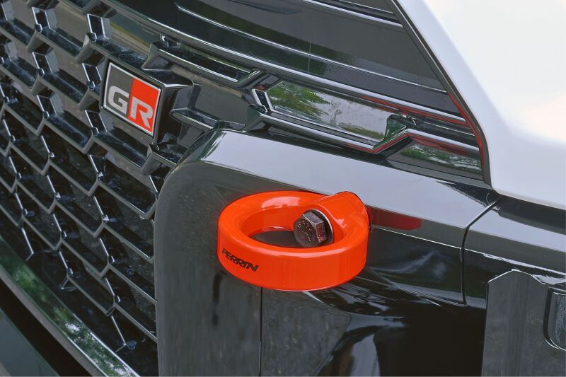 PERRIN 23-26 Toyota GR Corolla Front Tow Hook - Red - PTP-BDY-231RD by Perrin Performance - alternate view