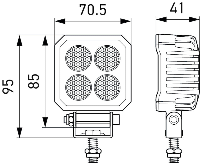 Hella ValueFit LED Work Light TS1700 LED MV CR LT - 357110002