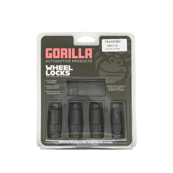Gorilla Automotive - Gorilla Lock Dup Acorn 14-1.50 Blk Clam - 76641NBC