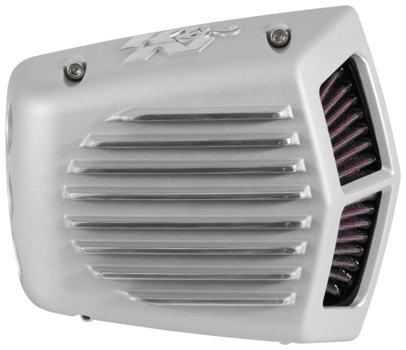 K&N Street Metal Intake System - Shaker Touring 2017 Silver Intake System-Harley Davidson - RK-3955S for 2017-2023 Harley-Dav