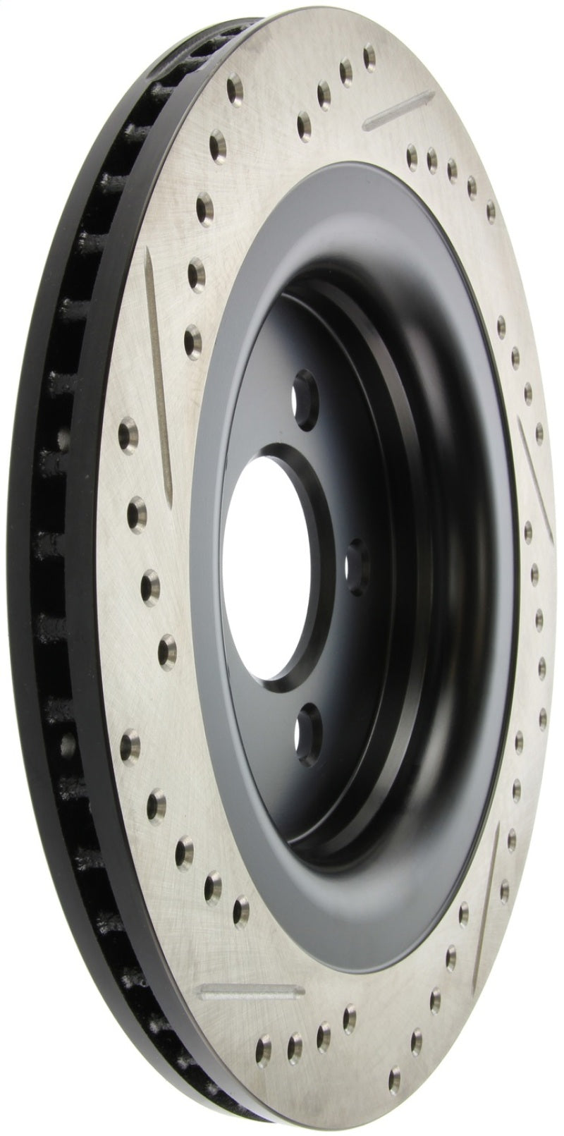StopTech Slotted &amp; Drilled Sport Brake Rotor - 2015 Ford Mustang GT - Rear Left - 127.61109L