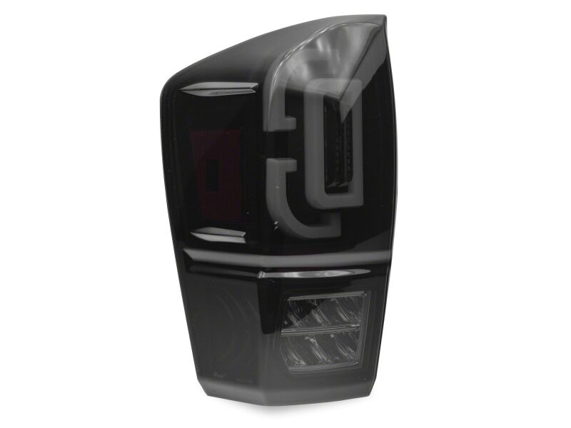 Raxiom 16-23 Toyota Tacoma XW Series Sequential LED Tail Lights- Black Housing/ Smoked Lens - TT30330 - close-up view