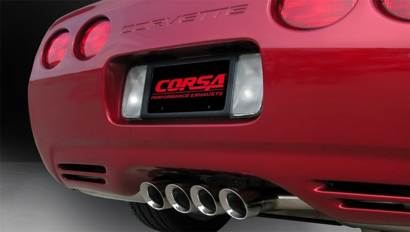 Corsa 97-04 Chevrolet Corvette C5 Z06 5.7L V8 Polished Sport Axle-Back Exhaust - 14139