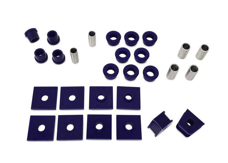 SuperPro 62-74 MG MGB Base Front Axle Bushing Kit MGB/GT/V8 Chrome Bumper Stainless Steel Hardware - KIT5119FSSK
