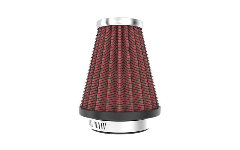K&amp;N Universal Chrome Filter 2.063in Flange ID x 3.5in Base OD x 2in Top OD x 4in H - RC-1200