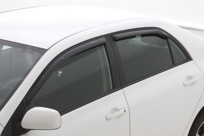 AVS 09-13 Toyota Corolla Ventvisor In-Channel Front &amp; Rear Window Deflectors 4pc - Smoke - 194073