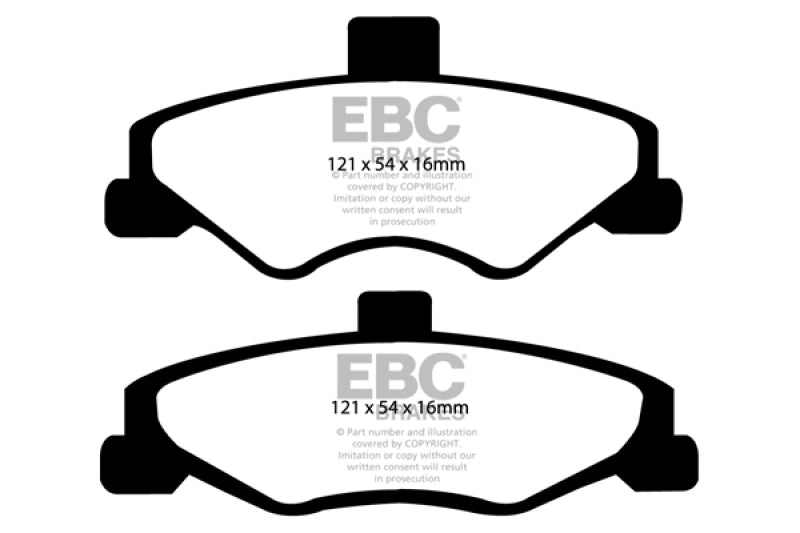 EBC 98-02 Chevrolet Camaro (4th Gen) 3.8 Greenstuff Rear Brake Pads - DP21323