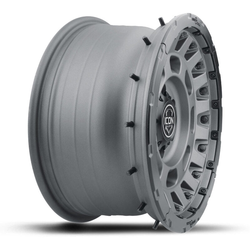 Icon Hammer Pro 17x8.5 / 6x5.5 / 25mm / 5.75in BS - Charcoal - 21017859057CH