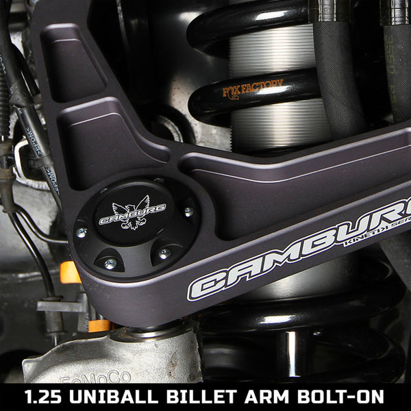 Camburg KINETIK 1.25 UCA Uniball Cap Kit (6-bolt) - CAM-010056 for 2005-2023 Toyota Tacoma - front view