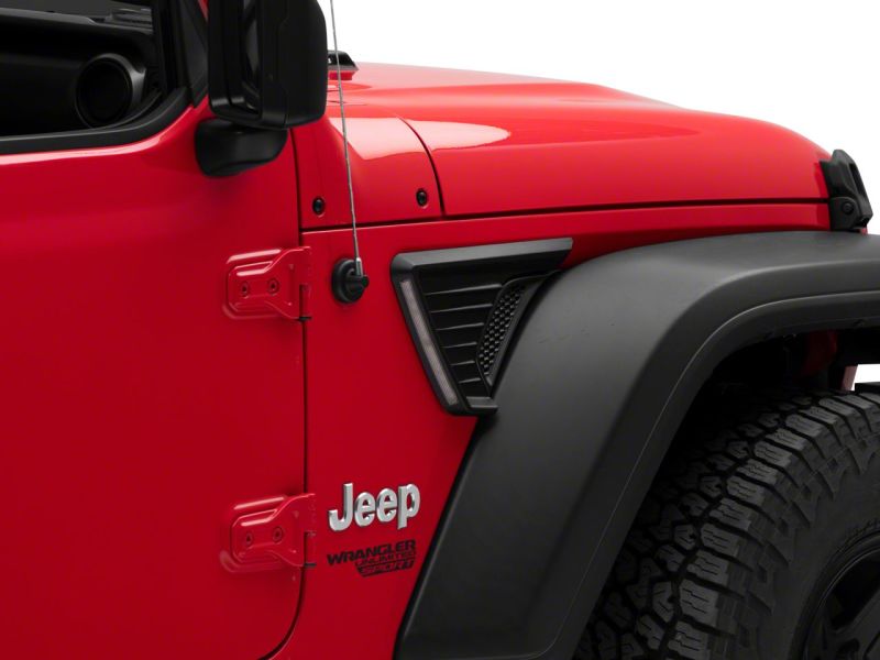 Raxiom 18-23 Jeep Wrangler JL LED Fender Vent Lighting w/ DRL and Turn Signal - J177414