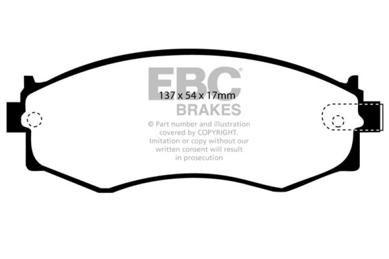 EBC 89-94 Nissan Skyline (R32) 2.0 GTE Bluestuff Front Brake Pads - DP5792NDX