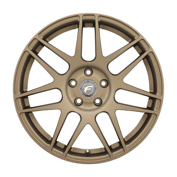 Forgestar F14 20x9.5 / 5x114.3 BP / ET29 / 6.4in BS Satin Bronze Wheel - F25509565P29 by Forgestar - front view