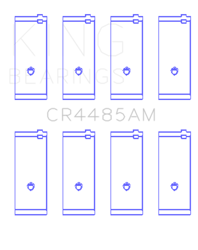 King Engine Bearings Mazda Ma/Vb/(Size +0.50mm) Connecting Rod Bearing Set - CR4485AM0.5