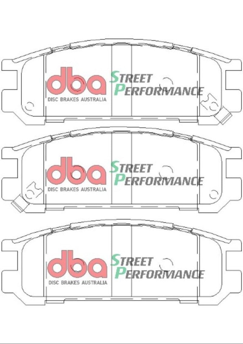 DBA 1998 Subaru Impreza RS Sedan SP Performance Rear Brake Pads - DB1186SP
