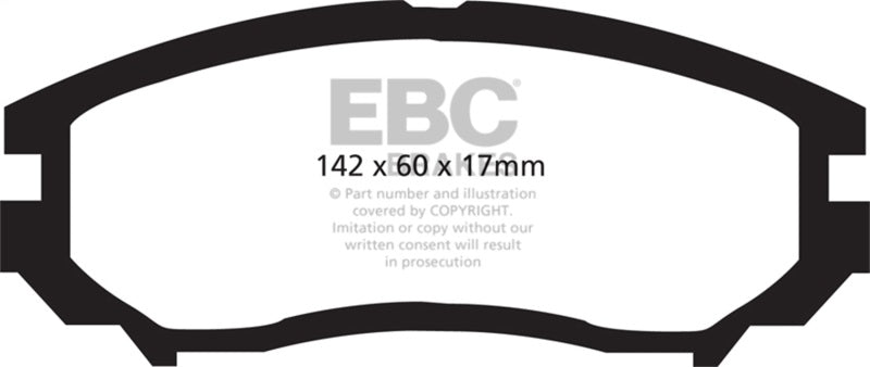 EBC 04-06 Hyundai Tiburon 2.7 6 speed Greenstuff Front Brake Pads - DP21755