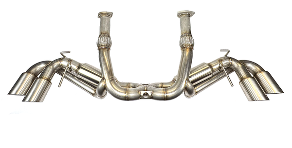 ETS C8 Corvette Exhaust System for 2020-2026 Chevrolet Corvette - front view