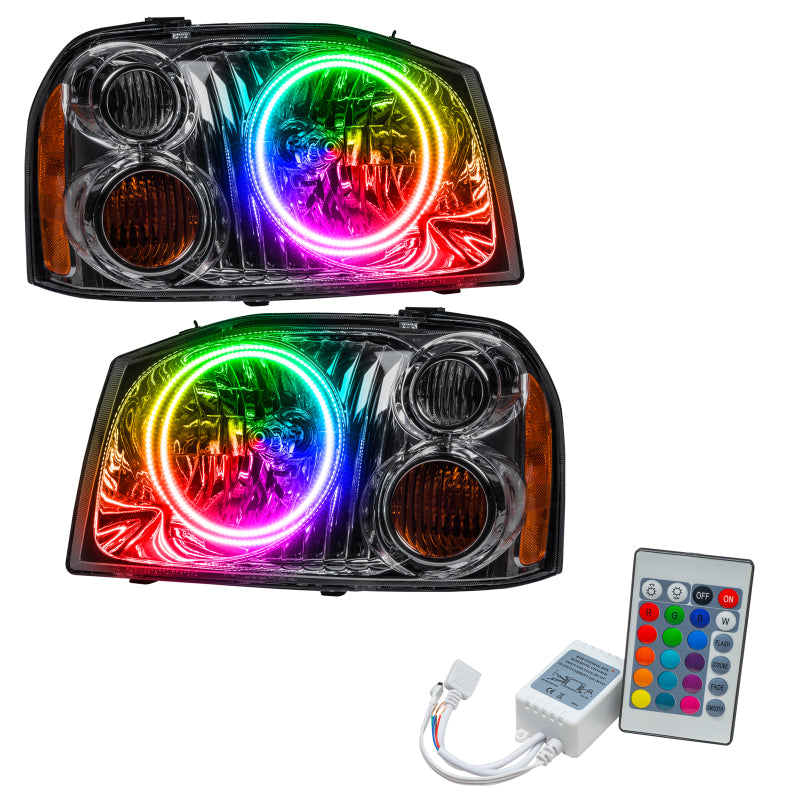 Oracle 01-04 Nissan Frontier SMD HL - Dual Halo - ColorSHIFT w/ Simple Controller SEE WARRANTY - 7178-504