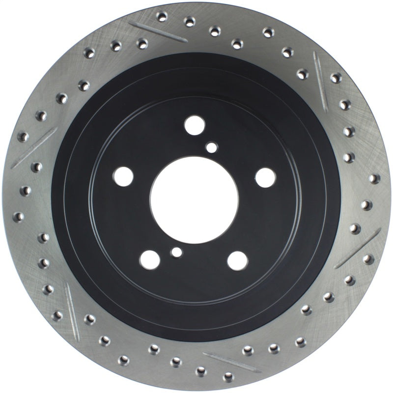 StopTech 06-07 Subaru Impreza WRX (Exc STi) Slotted &amp; Drilled Left Rear Rotor - 127.47025L