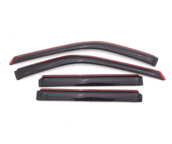 AVS 11-18 Ford Explorer Ventvisor In-Channel Front & Rear Window Deflectors 4pc - Smoke - 194293 for 2011-2019 Ford Explorer 