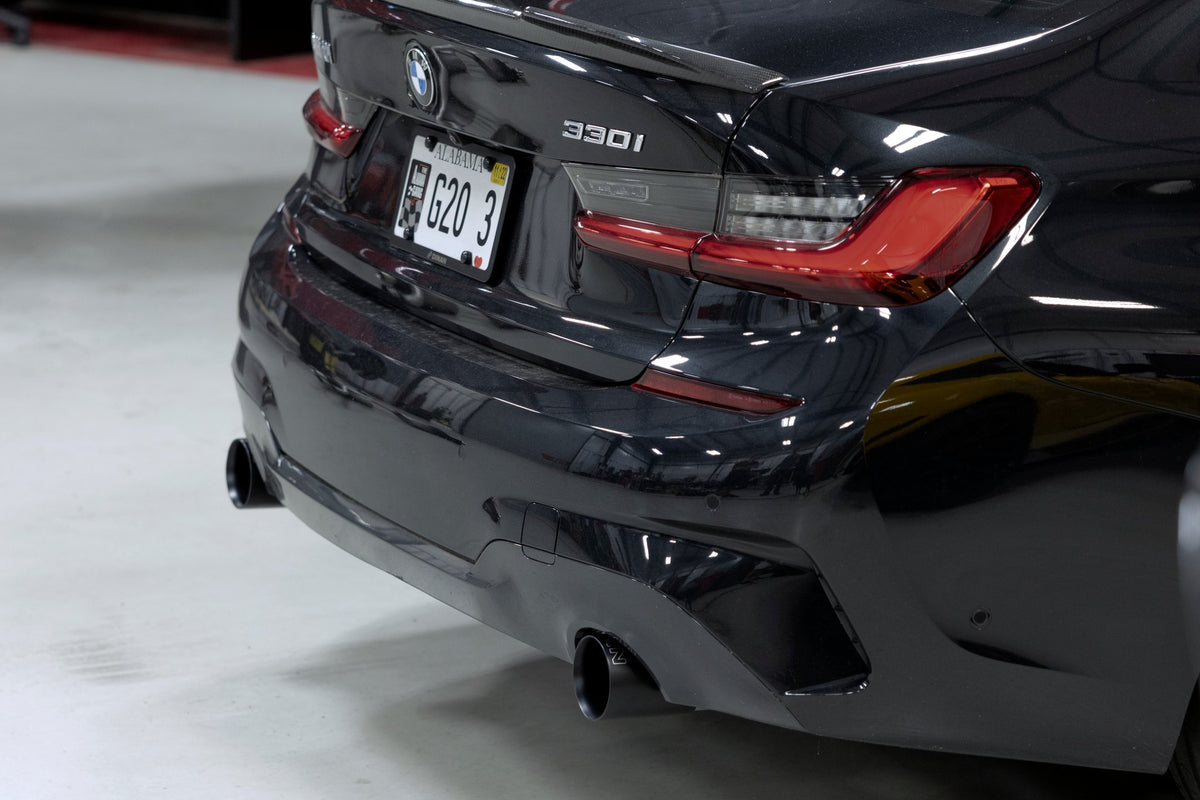 Dinan - Valved Axle-Back Exhaust - 2019-2024 BMW 330i/430i - D660-0091-BLK