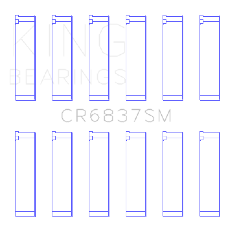 King Honda J30/J35 (Size Standard) Connecting Rod Bearing Set - CR6837SM