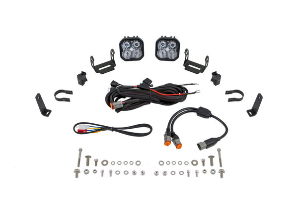 Diode Dynamics SS3 LED Bumper 1 1/2 In Roll Bar Kit Pro - White Combo (Pair) - DD7656 for 2020-2023 Polaris RZR PRO XP Premiu