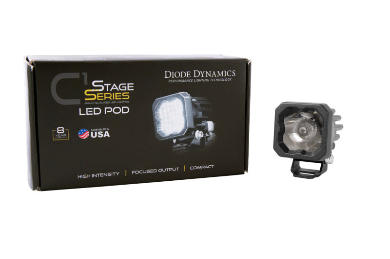 Diode Dynamics Stage Series C1 LED Pod Sport - White Spot Standard ABL Each - DD6450S by Diode Dynamics - side view