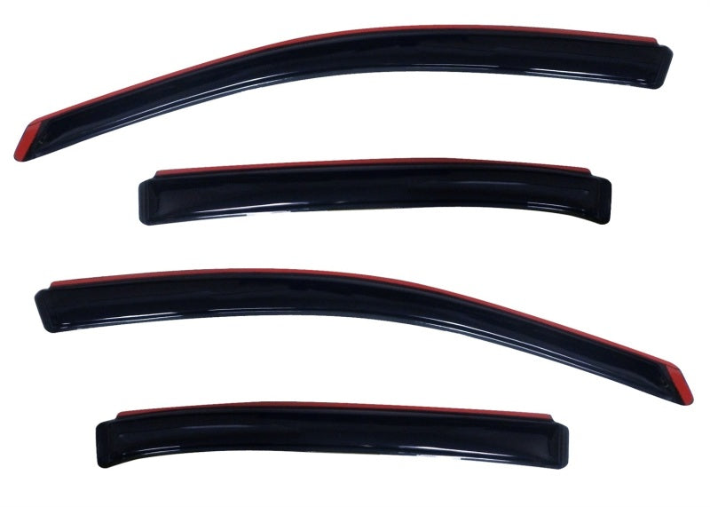 AVS 10-18 Ford Taurus Ventvisor In-Channel Front &amp; Rear Window Deflectors 4pc - Smoke - 194194