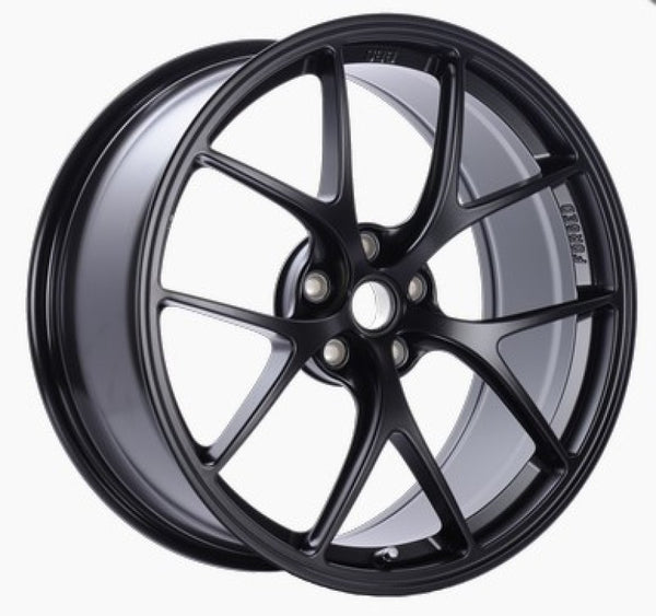 BBS FI 20x10.75 5x114.3 ET56 CB67 Black Satin Wheel -82mm PFS/Clip Req - FI026BS by BBS