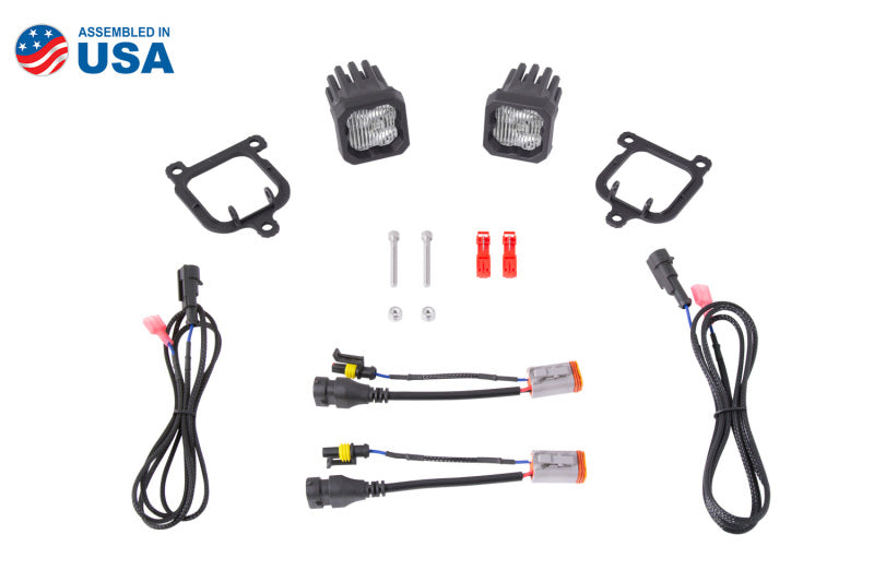 Diode Dynamics SSC1 Type FBS LED Fog Light Kit - Yellow SAE Fog - DD7175