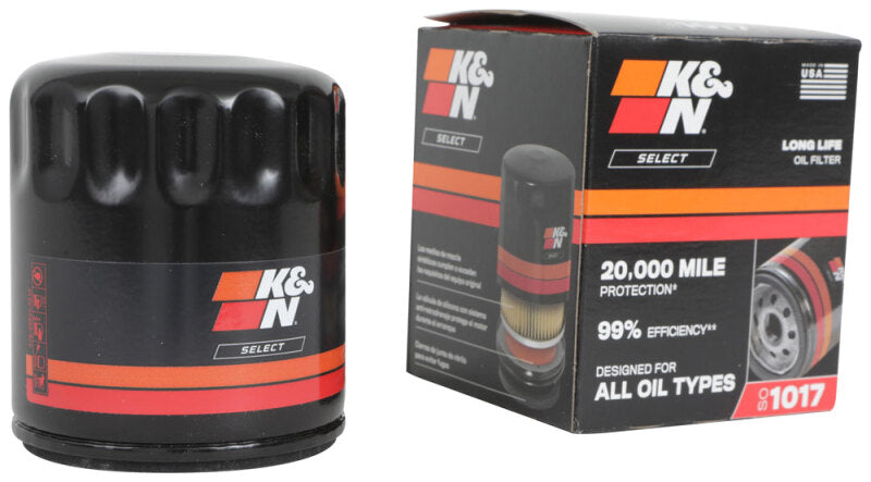 K&amp;N 21-25 Chevrolet Trailblazer 1.2L L3 / 17-24 Alfa Romeo Giulia 2.0L L4 Spin-On Oil Filter - SO-1017