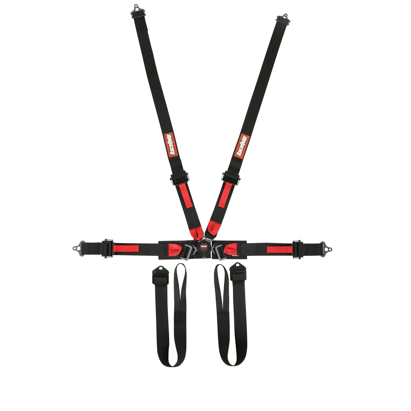 RaceQuip Black FIA 6pt Pull Up Lap FHR Formula Sub