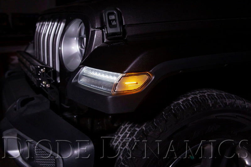 Diode Dynamics 18-21 Jeep JL Wrangler/Gladiator Sidemarkers - Amber (set) - DD5069