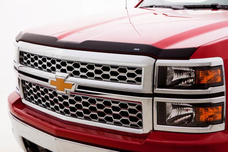 AVS 15-18 Chevy Silverado 2500 Crew Cab Ventvisor &amp; Aeroskin Deflector Combo Kit - Matte Black - 56033087