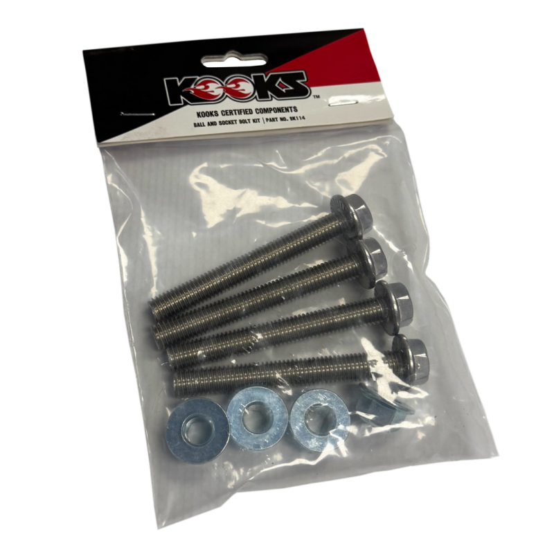Kooks Locking Ball and Socket Bolt Kit (2 Bolts/2 Nuts/Locking Hardware) - BK114
