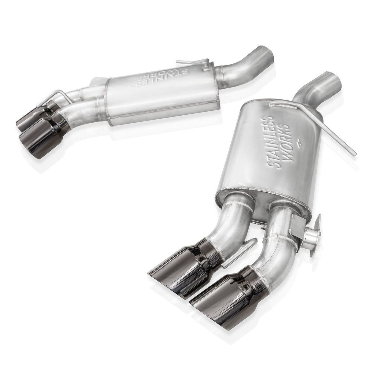 Stainless Works - 2016-24 Chevy Camaro SS Axleback - CA16RVMKSPCR