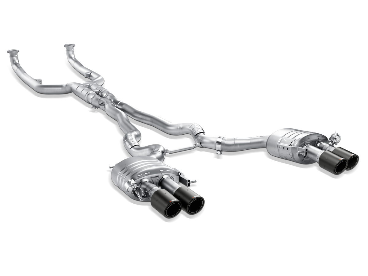 Akrapovic 13-17 BMW M6 Gran Coupe (F06) Evolution Line Cat Back (Titanium) w/ Carbon Tips - ME-BM/T/6H-C