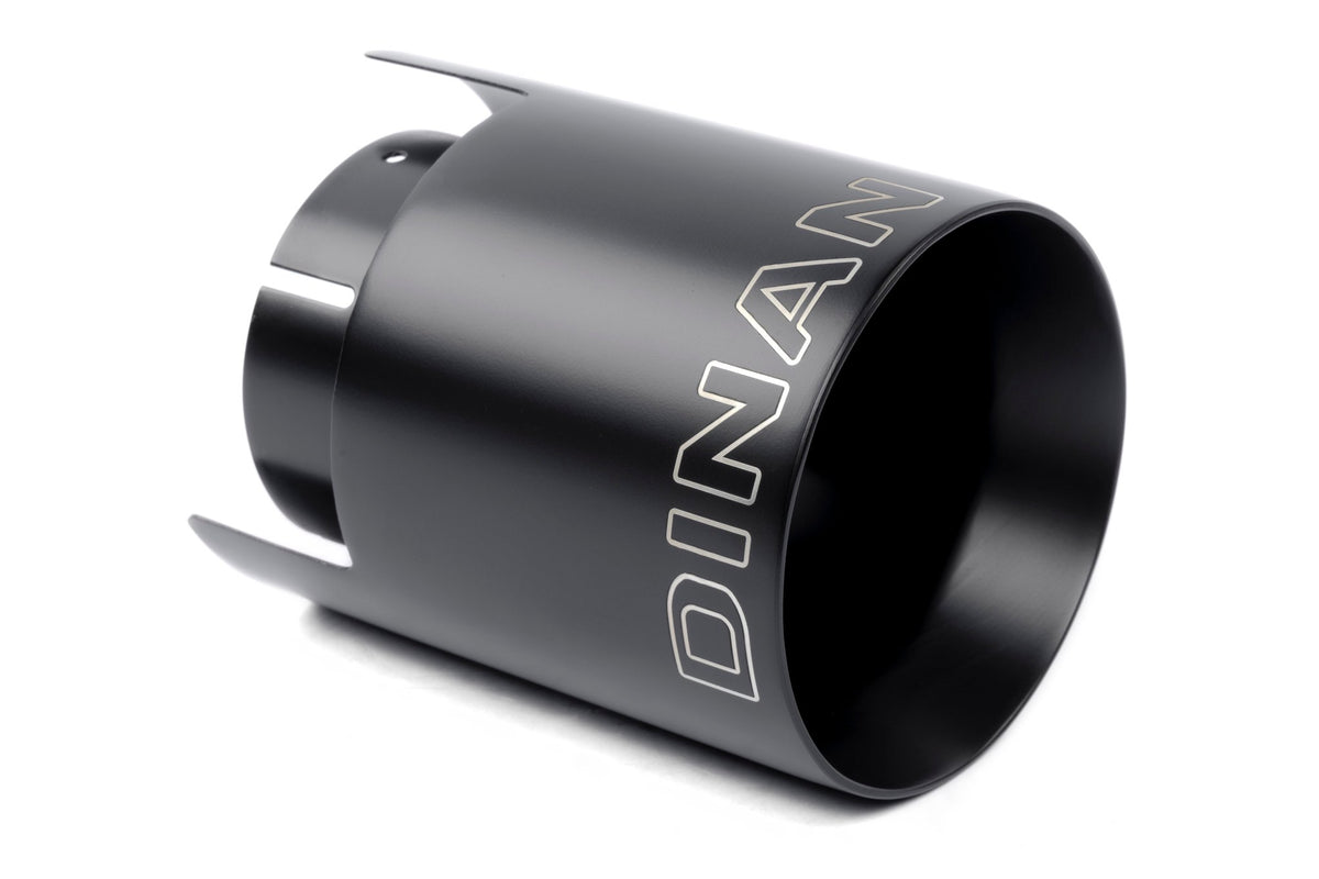 Dinan - Double-Walled 4.5" Clamp-On Exhaust Tip (Black Ceramic) - D663-0646-BOX