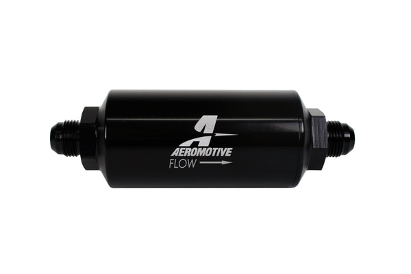 Aeromotive In-Line Filter - (AN -08 Male) 100 Micron Stainless Steel Element - 12379