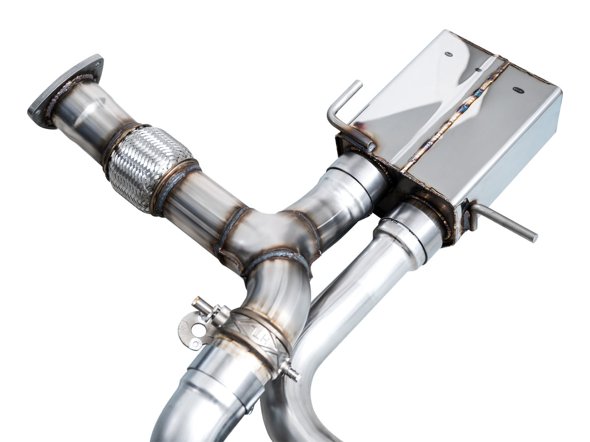 AWE 23+ C8 Corvette Z06 SwitchPath Cat-Back Exhaust - Diamond Black Tips - 3025-43906