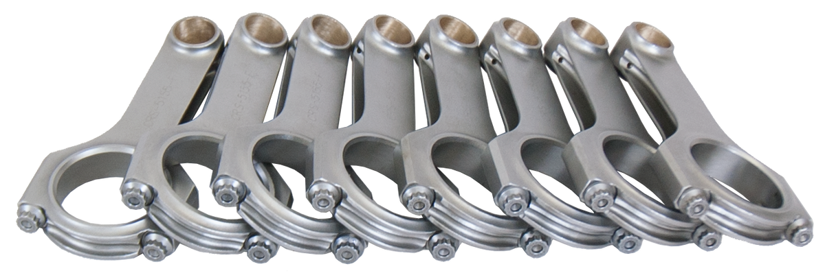 Eagle Ford 289/Boss 302 Forged 4340 Steel H-Beam Connecting Rods (Set of 8) - CRS5155F3D - front view