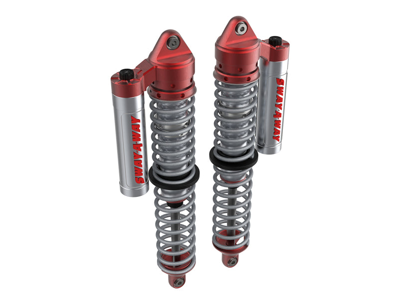 aFe 17-19 Polaris RZR 925/1000cc Sway-A-Way 2.5 Front Coilover Kit w/ PB Reservoirs and Comp Adj - 851-5600-04-CA