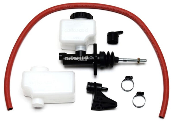 Wilwood Short Remote M/C Kit 13/16in Bore 3/8in-24 Banjo Outlet - 260-13620 by Wilwood