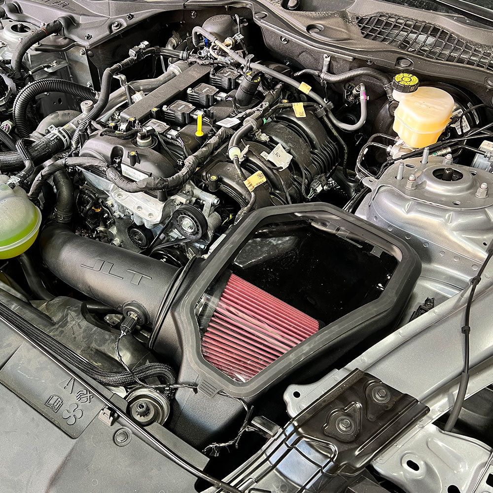 JLT Cold Air Intake with Snap-In Lid for 2015-23 Ford Mustang Ecoboost 2.3L Turbo - NO TUNE REQUIRED - CAI-75-5143