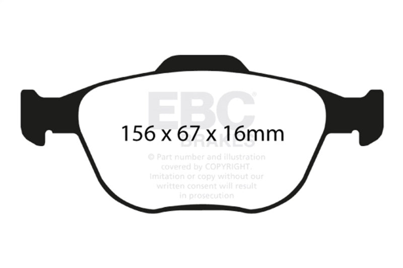 EBC 02-04 Ford Focus 2.0 SVT Ultimax2 Front Brake Pads - UD970