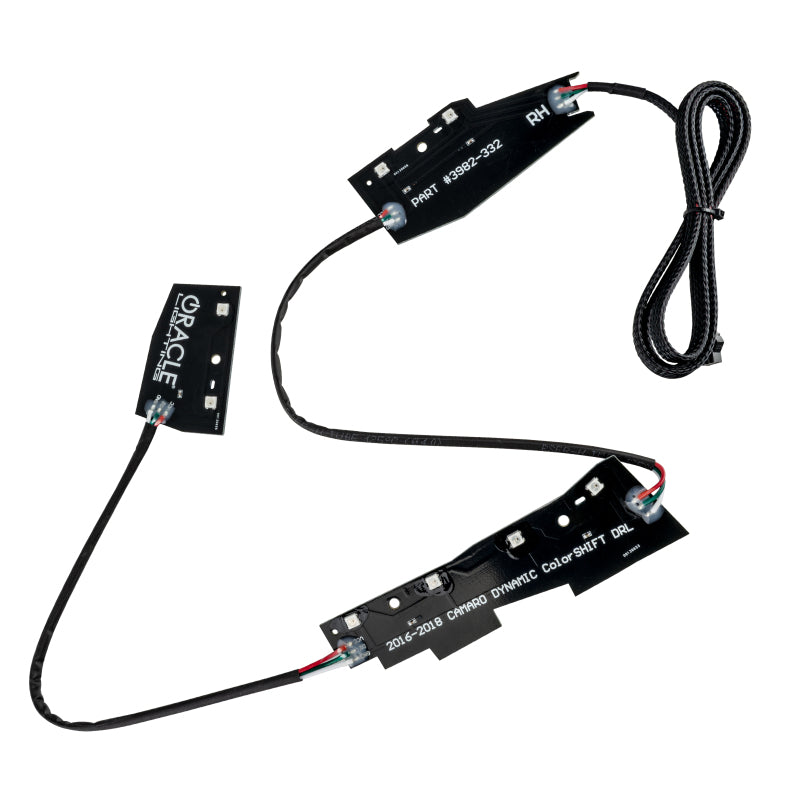 Oracle 16-18 Chevy Camaro Dynamic Headlight DRL Upgrade Kit - ColorSHIFT - Dynamic SEE WARRANTY - 3982-332