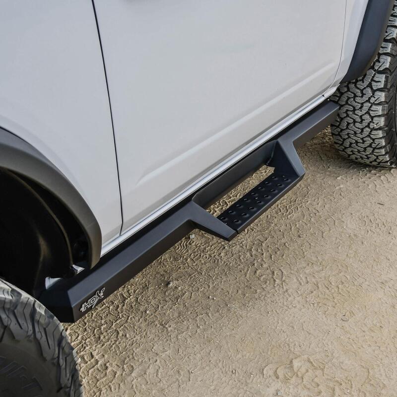 Westin/HDX 2021+ Ford Bronco (2-Door) Drop Nerf Step Bars - Textured Black - 56-14185