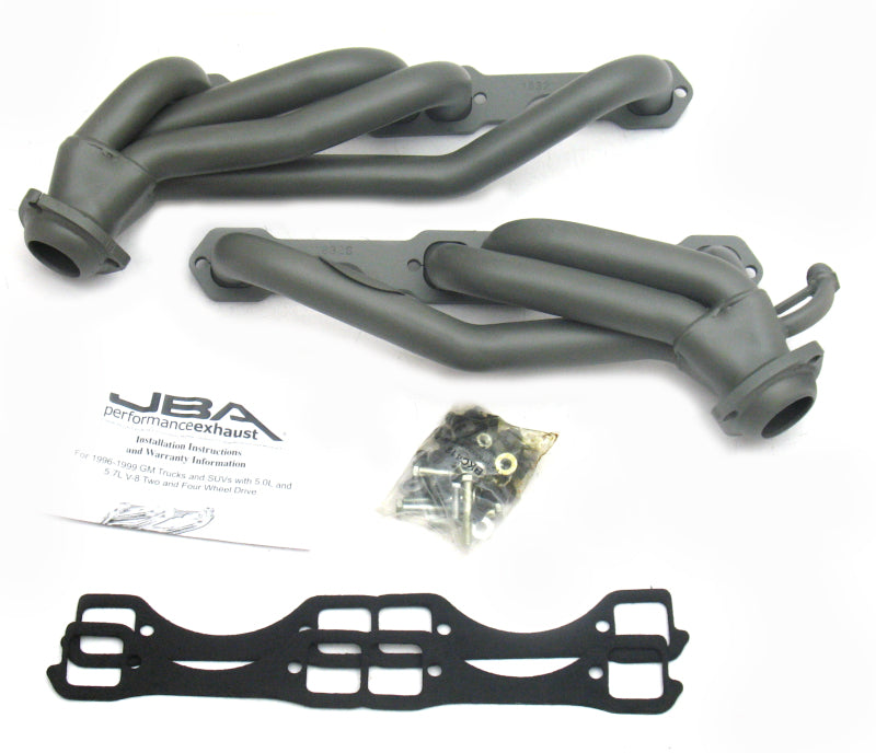 JBA 96-00 GM Truck 5.0L/5.7L SBC w/o A.I.R. 1-1/2in Primary Ti Ctd Cat4Ward Header - 1832SJT